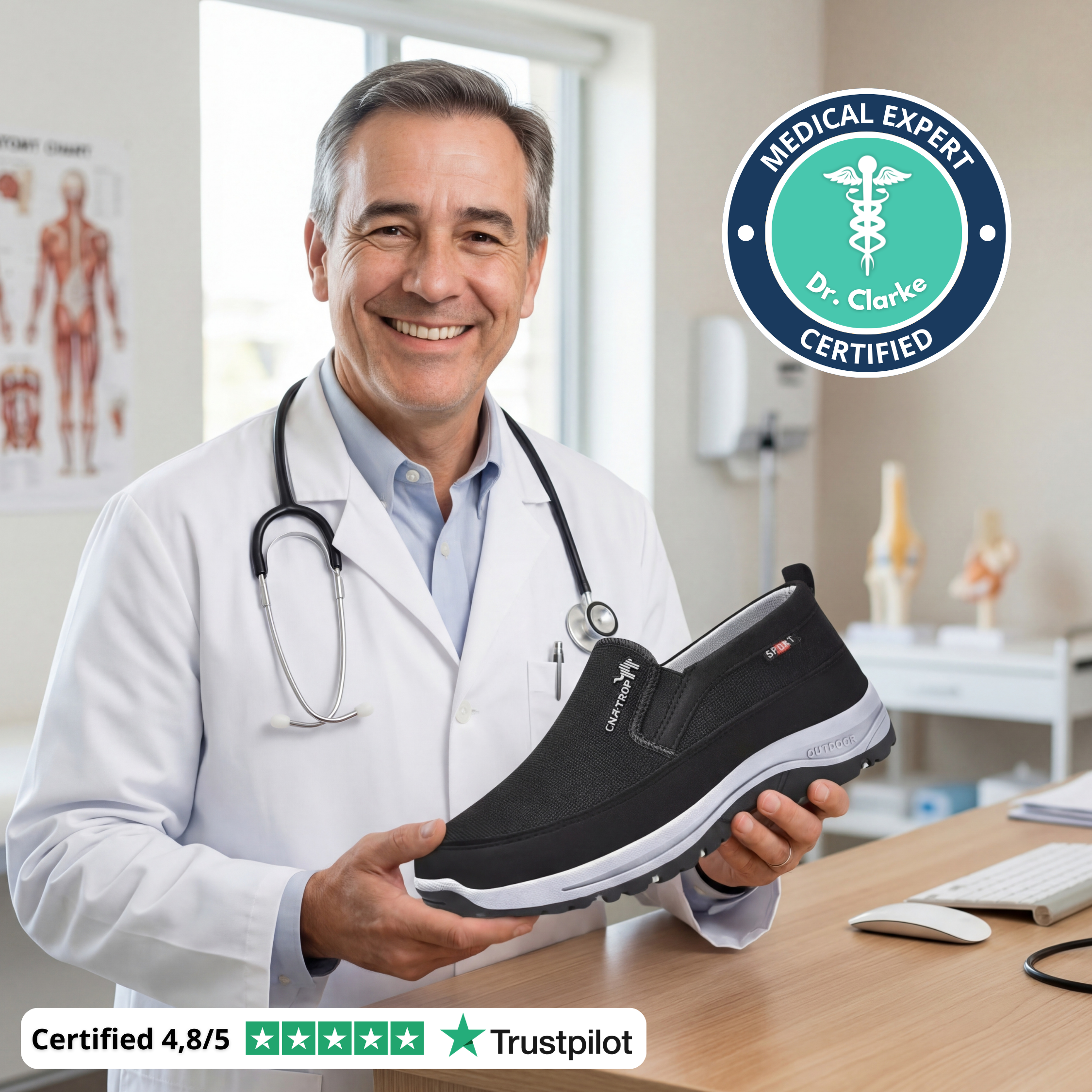 OrthoStride™ | The UK’s Leading Orthopaedic Shoes for Daily Comfort (Complete package)