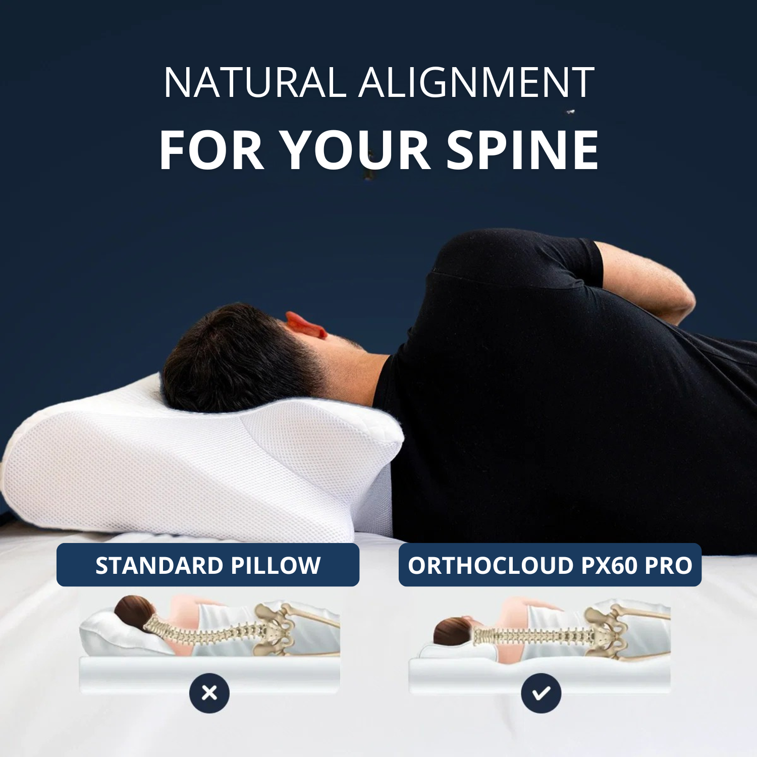 OUR BEST-SELLER – THE ORTHOPAEDIC PILLOW DESIGNED WITH PRACTITIONERS