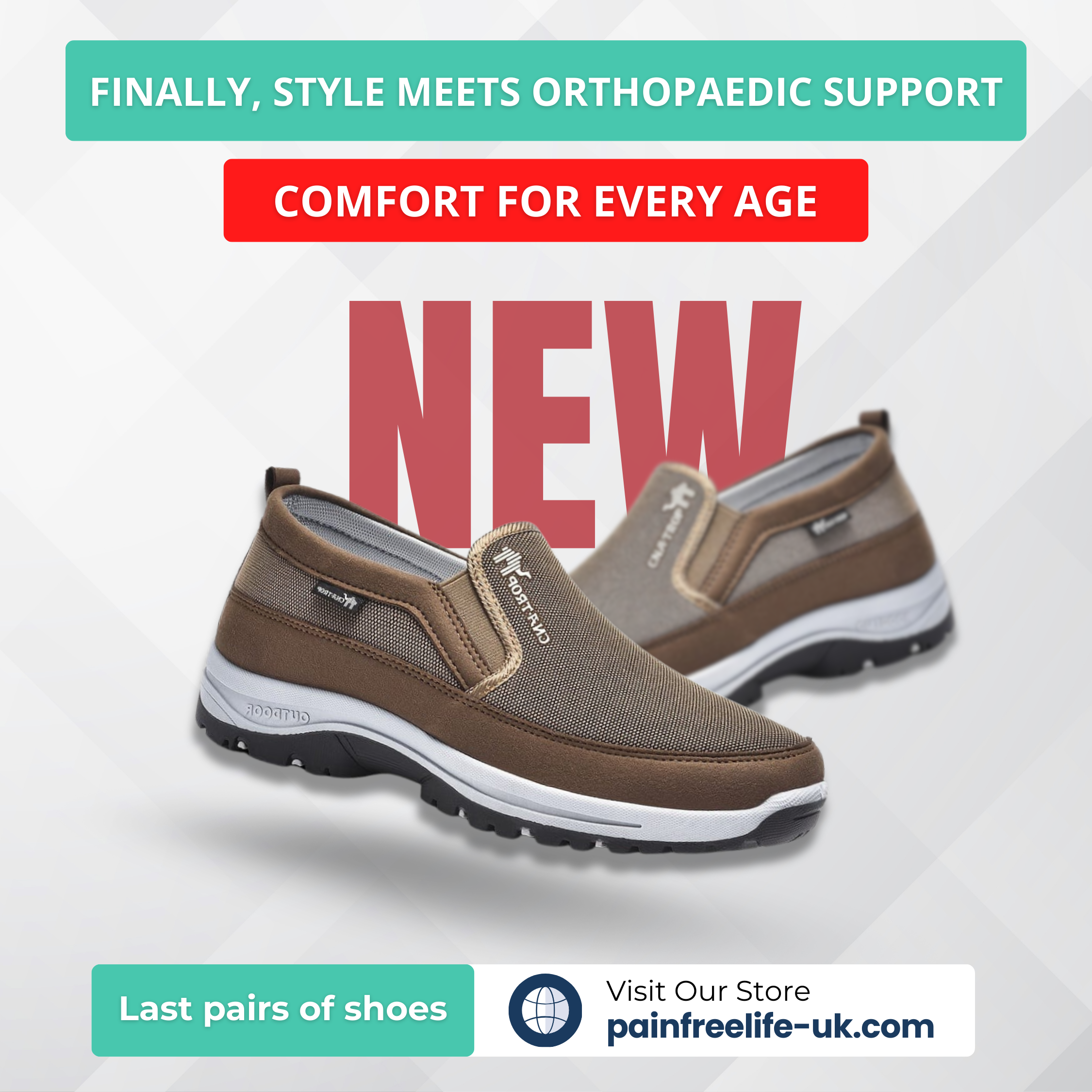 OrthoStride™ | The UK’s Leading Orthopaedic Shoes for Daily Comfort (Complete package)
