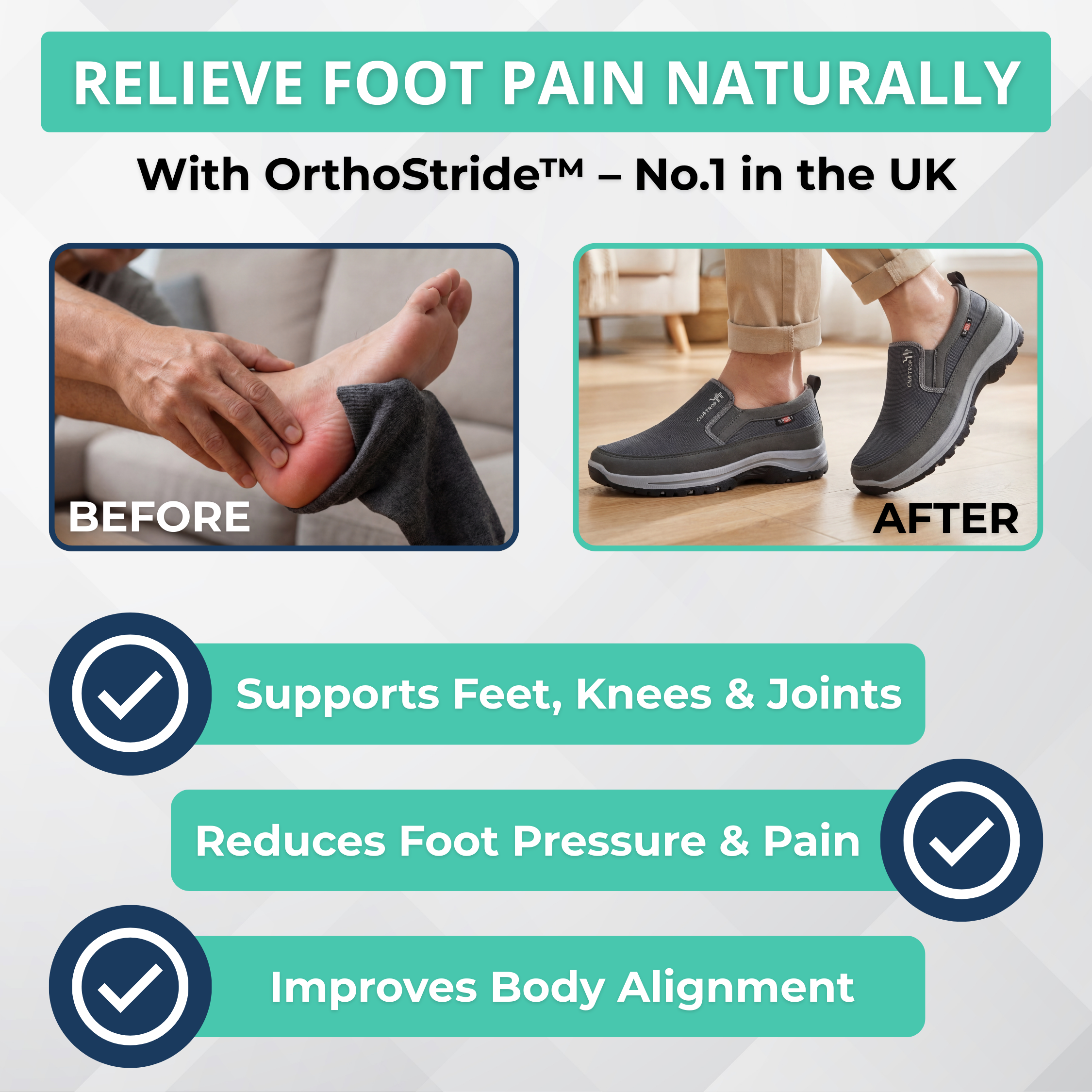 OrthoStride™ | The UK’s Leading Orthopaedic Shoes for Daily Comfort (Complete package)